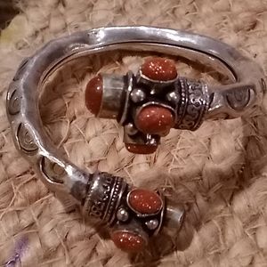 Tibetan silver bangle bracelet